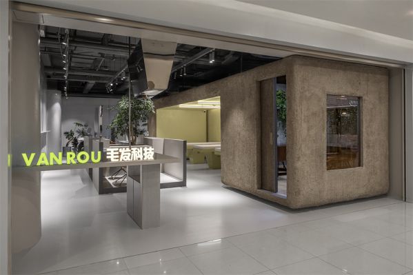 毛發(fā)科技辦公室設計的空間屬性